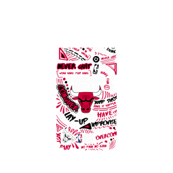 iPhone Air Clear Case（相機按鈕）  NBA 塗鴉系列-芝加哥公牛 Chicago Bulls - Graffiti