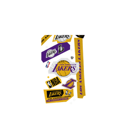 iPhone Air Clear Case（相機按鈕）  NBA 拼貼系列-洛杉磯湖人 L.A. Lakers - Collage