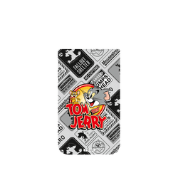 犀牛盾Clear Case (相機按鈕) 防摔背蓋手機殼 - iPhone Air - 【聯名設計款】 - 湯姆貓與傑利鼠 Tom and Jerry - 貼紙系列 - 復古LOGO
