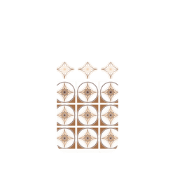 iPhone 17 Pro Clear Case（相機按鈕）  老屋顏 Newtro印花磚 - 麻葉