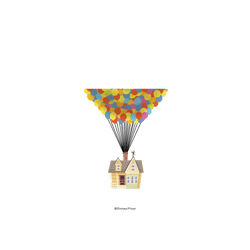 犀牛盾Clear Case (MagSafe 兼容 & 相機按鈕)防摔背蓋手機殼 - iPhone 17 Pro - 【聯名設計款】 - 迪士尼-皮克斯 PIXAR - 天外奇蹟-飛屋