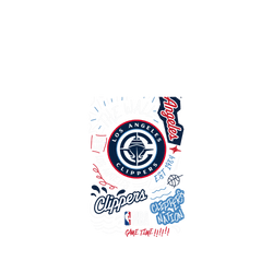 iPhone 17 Pro Clear Case（MagSafe 兼容 & 相機按鈕）  NBA 塗鴉系列-洛杉磯快艇 Los Angeles Clippers - Graffiti