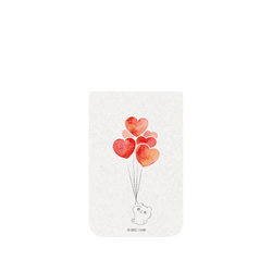 犀牛盾Clear Case (相機按鈕) 防摔背蓋手機殼 - iPhone 17 Pro Max - 【聯名設計款】 - 爽爽貓 Song Song Meow By SECOND - 愛心氣球