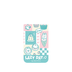 iPhone 17 Pro Max Clear Case（相機按鈕）  懶散兔與啾先生 粉嫩夏日