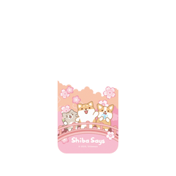 犀牛盾Clear Case (MagSafe 兼容 & 相機按鈕)防摔背蓋手機殼 - iPhone 17 Pro Max - 【聯名設計款】 - 柴語錄 Shiba Says - 賞櫻小確幸