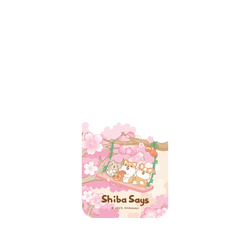 犀牛盾Clear Case (MagSafe 兼容 & 相機按鈕)防摔背蓋手機殼 - iPhone 17 Pro Max - 【聯名設計款】 - 柴語錄 Shiba Says - 櫻花鞦韆