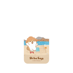 犀牛盾Clear Case (MagSafe 兼容 & 相機按鈕)防摔背蓋手機殼 - iPhone 17 Pro Max - 【聯名設計款】 - 柴語錄 Shiba Says - 一起玩沙吧!