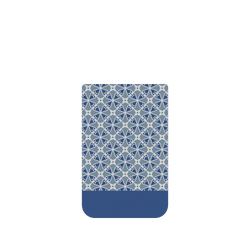 iPhone 17 Pro Max Clear Case（相機按鈕）  老屋顏 經典鐵窗花 - 藍
