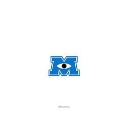 犀牛盾Clear Case (相機按鈕) 防摔背蓋手機殼 - iPhone 17 Pro Max - 【聯名設計款】 - 迪士尼-皮克斯 PIXAR - 怪獸大學校徽1