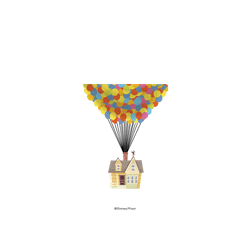 犀牛盾Clear Case (MagSafe 兼容 & 相機按鈕)防摔背蓋手機殼 - iPhone 17 Pro Max - 【聯名設計款】 - 迪士尼-皮克斯 PIXAR - 天外奇蹟-飛屋