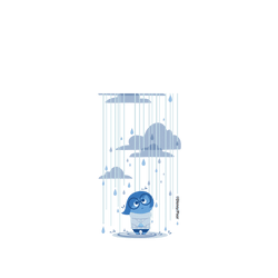 犀牛盾Clear Case（相機按鈕）防摔背蓋手機殼 - iPhone 17 Pro Max - 【聯名設計款】 - 迪士尼-皮克斯 PIXAR - 腦筋急轉彎 - 憂憂