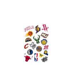 iPhone 17 Pro Max Clear Case（MagSafe 兼容 & 相機按鈕）  NBA Mix Logos