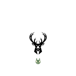 iPhone 17 Pro Max Clear Case（相機按鈕）  NBA B&W-密爾瓦基公鹿 Milwaukee Bucks B&W