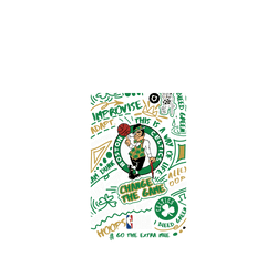iPhone 17 Pro Max Clear Case（MagSafe 兼容 & 相機按鈕）  NBA 塗鴉系列-波士頓塞爾提克 Boston Celtics - Graffiti