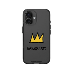 iPhone 16 Clear (相機按鈕)  巴斯奇亞 Jean-Michel Basquiat 皇冠