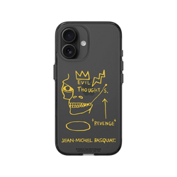 iPhone 16 Clear (相機按鈕)  巴斯奇亞 Jean-Michel Basquiat 邪惡思想