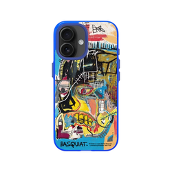 iPhone 16 Clear (相機按鈕)  巴斯奇亞 Jean-Michel Basquiat 骷顱頭