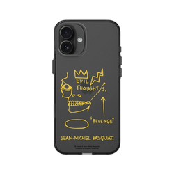 iPhone 16 Plus Clear (相機按鈕)  巴斯奇亞 Jean-Michel Basquiat 邪惡思想