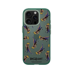 iPhone 16 Pro Clear (相機按鈕)  巴斯奇亞 Jean-Michel Basquiat 小恐龍-拼貼款