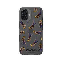 iPhone 17 Clear (相機按鈕)  巴斯奇亞 Jean-Michel Basquiat 小恐龍-拼貼款