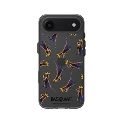 iPhone Air Clear (相機按鈕)  巴斯奇亞 Jean-Michel Basquiat 小恐龍-拼貼款