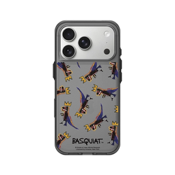 iPhone 17 Pro Clear (相機按鈕)  巴斯奇亞 Jean-Michel Basquiat 小恐龍-拼貼款