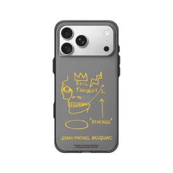 iPhone 18 Pro Max Clear (相機按鈕)  巴斯奇亞 Jean-Michel Basquiat 邪惡思想