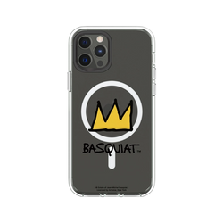 iPhone 12 / 12 Pro Clear Case (MagSafe 兼容)  巴斯奇亞 Jean-Michel Basquiat 皇冠