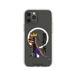 iPhone 12 / 12 Pro Clear Case (MagSafe 兼容)  巴斯奇亞 Jean-Michel Basquiat 小恐龍