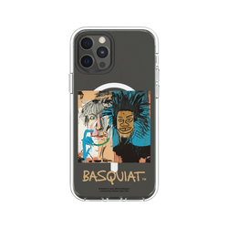 iPhone 12 / 12 Pro Clear Case (MagSafe 兼容)  巴斯奇亞 Jean-Michel Basquiat 巴斯奇亞與安迪沃荷