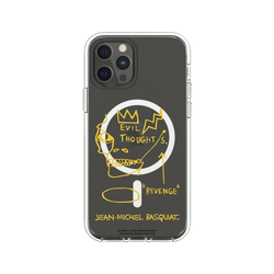 iPhone 12 / 12 Pro Clear Case (MagSafe 兼容)  巴斯奇亞 Jean-Michel Basquiat 邪惡思想