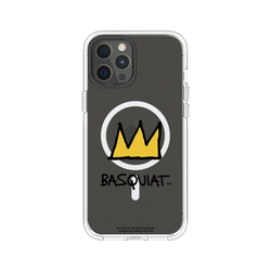 iPhone 12 Pro Max Clear Case (MagSafe 兼容)  巴斯奇亞 Jean-Michel Basquiat 皇冠