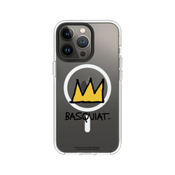 iPhone 13 Pro Clear Case (MagSafe 兼容)  巴斯奇亞 Jean-Michel Basquiat 皇冠