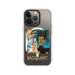 iPhone 13 Pro Clear Case (MagSafe 兼容)  巴斯奇亞 Jean-Michel Basquiat 巴斯奇亞與安迪沃荷