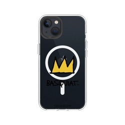 iPhone 13 Clear Case (MagSafe 兼容)  巴斯奇亞 Jean-Michel Basquiat 皇冠