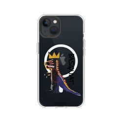 iPhone 13 Clear Case (MagSafe 兼容)  巴斯奇亞 Jean-Michel Basquiat 小恐龍