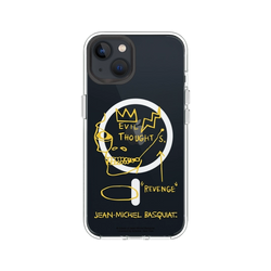 iPhone 13 Clear Case (MagSafe 兼容)  巴斯奇亞 Jean-Michel Basquiat 邪惡思想