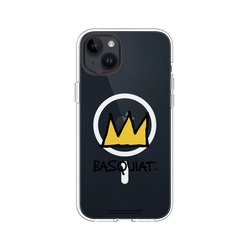 iPhone 14 Plus Clear Case (MagSafe 兼容)  巴斯奇亞 Jean-Michel Basquiat 皇冠