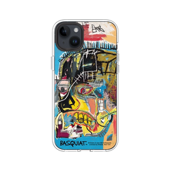 iPhone 14 Plus Clear Case (MagSafe 兼容)  巴斯奇亞 Jean-Michel Basquiat 骷顱頭
