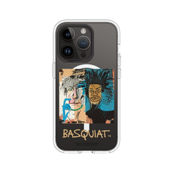 iPhone 14 Pro Clear Case (MagSafe 兼容)  巴斯奇亞 Jean-Michel Basquiat 巴斯奇亞與安迪沃荷