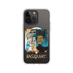iPhone 14 Pro Max Clear Case (MagSafe 兼容)  巴斯奇亞 Jean-Michel Basquiat 巴斯奇亞與安迪沃荷