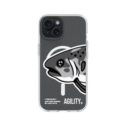 iPhone 15 Clear Case (MagSafe 兼容)  JKS 大魚頭