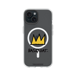 iPhone 15 Clear Case (MagSafe 兼容)  巴斯奇亞 Jean-Michel Basquiat 皇冠