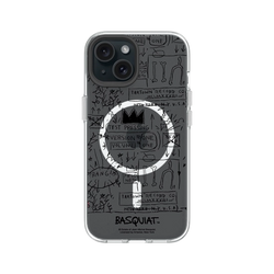 iPhone 15 Clear Case (MagSafe 兼容)  巴斯奇亞 Jean-Michel Basquiat Beat Bop