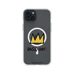 iPhone 15 Plus Clear Case (MagSafe 兼容)  巴斯奇亞 Jean-Michel Basquiat 皇冠
