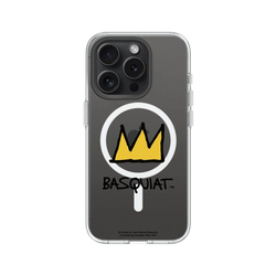 iPhone 15 Pro Clear Case (MagSafe 兼容)  巴斯奇亞 Jean-Michel Basquiat 皇冠