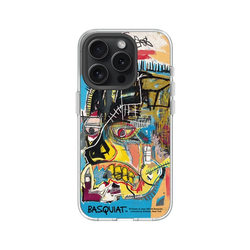 iPhone 15 Pro Clear Case (MagSafe 兼容)  巴斯奇亞 Jean-Michel Basquiat 骷顱頭