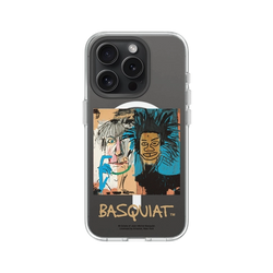 iPhone 15 Pro Clear Case (MagSafe 兼容)  巴斯奇亞 Jean-Michel Basquiat 巴斯奇亞與安迪沃荷