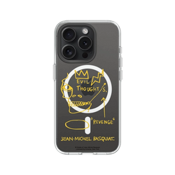 iPhone 15 Pro Clear Case (MagSafe 兼容)  巴斯奇亞 Jean-Michel Basquiat 邪惡思想