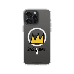 iPhone 15 Pro Max Clear Case (MagSafe 兼容)  巴斯奇亞 Jean-Michel Basquiat 皇冠
